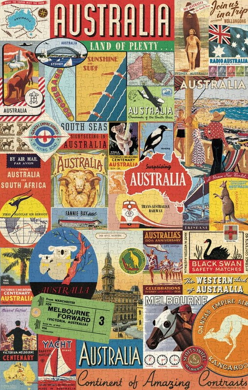 500pc Vintage Puzzle -  Australia