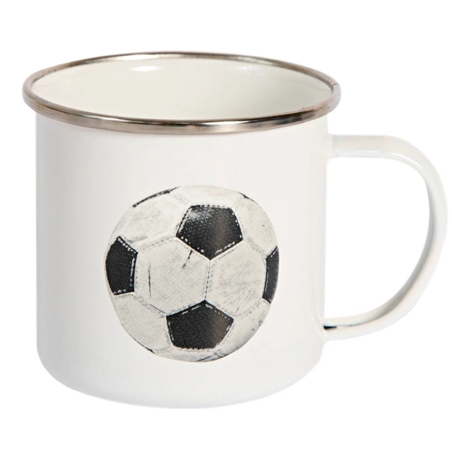 Sporting Nation Enamel Mug - Soccer Ball