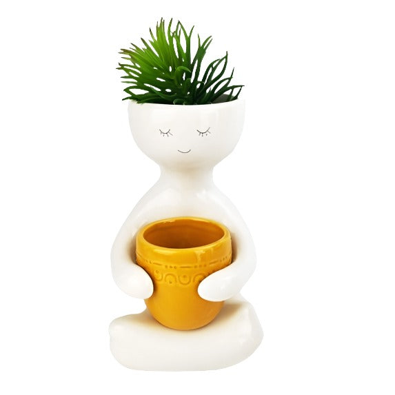 Person Holding a Pot Planter - Medium