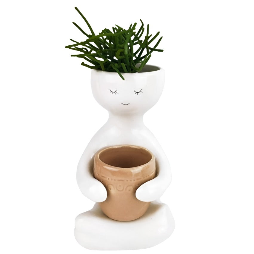 Person Holding a Pot Planter - Medium