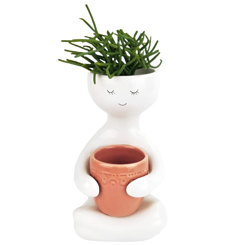 Person Holding a Pot Planter - Medium