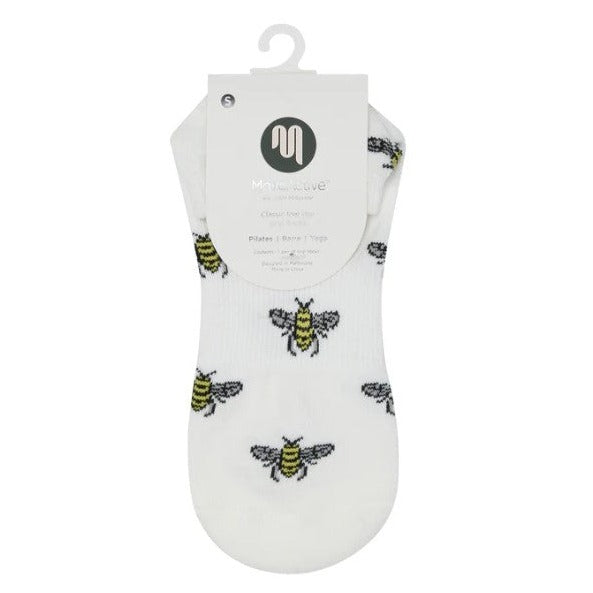 Classic Low Rise Grip Socks - Busy Bees