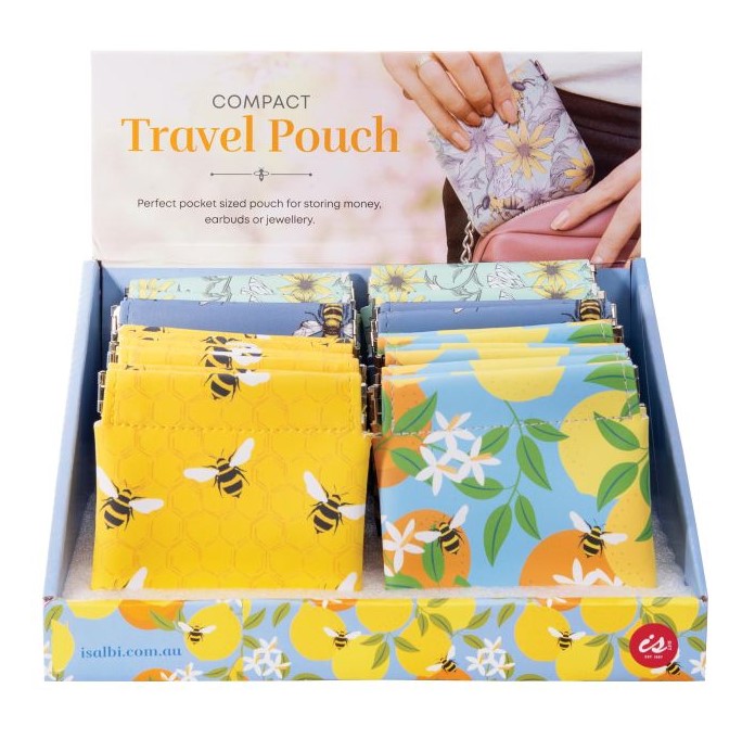 Compact Travel Pouch - Bees Assorted