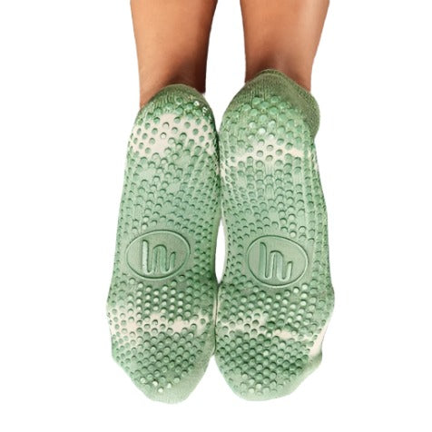Classic Low Rise Grip Socks - Forest Tie-Dye