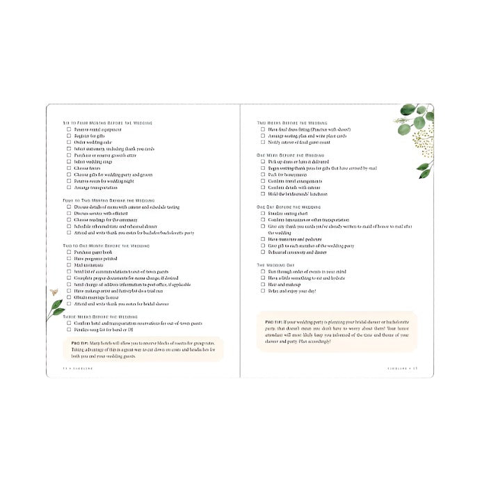 The Wedding Planner Checklist - White