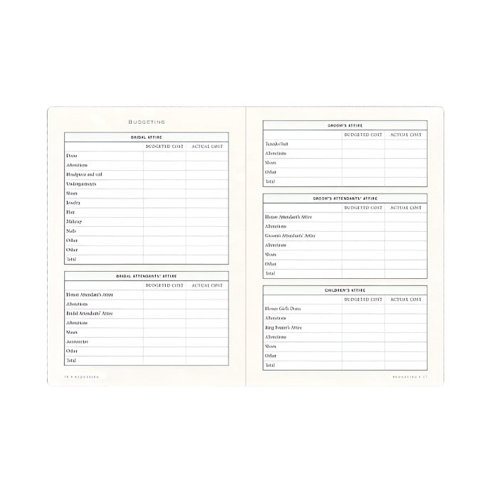 The Wedding Planner Checklist - White