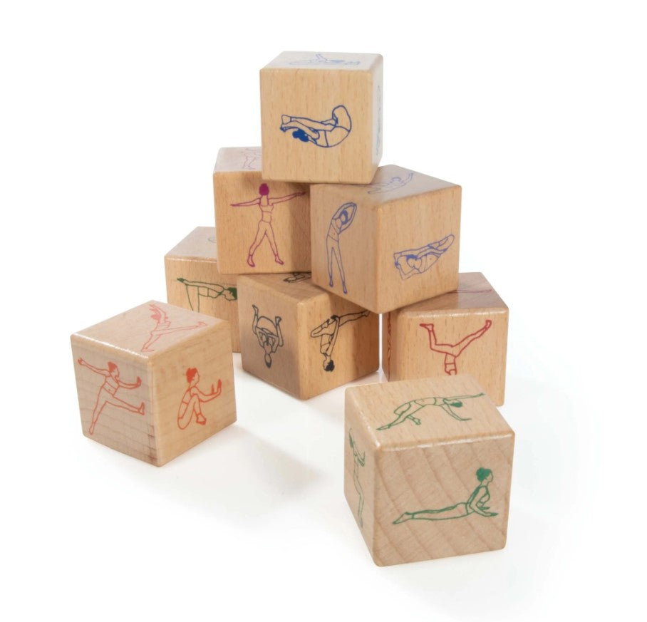 Wooden Yoga Dice