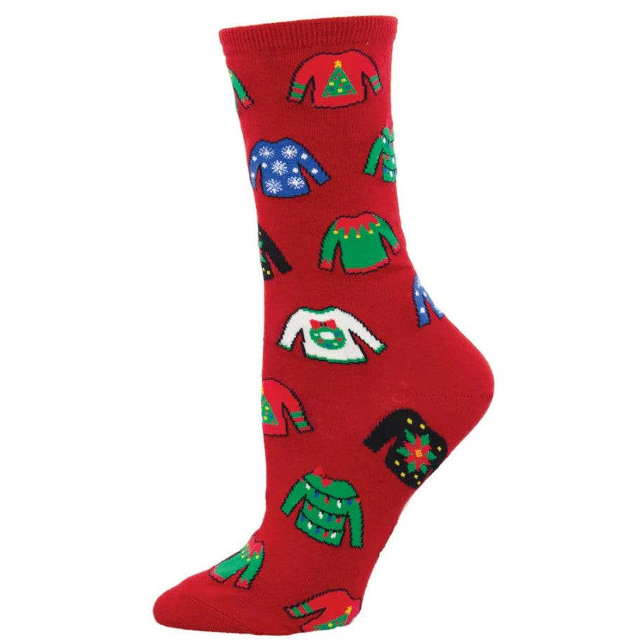 Ladies Socks -  Xmas Ugly Sweater