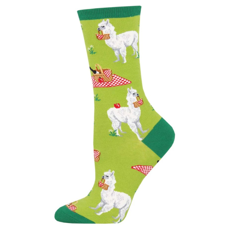 Ladies socks- Alpaca Lunch Green
