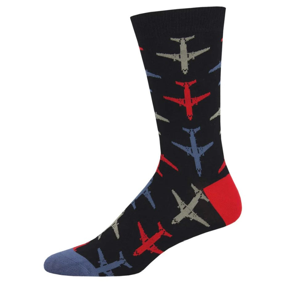 Men's Bamboo Socks - Airplanes