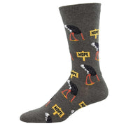 Men's Socks - Nope Grey