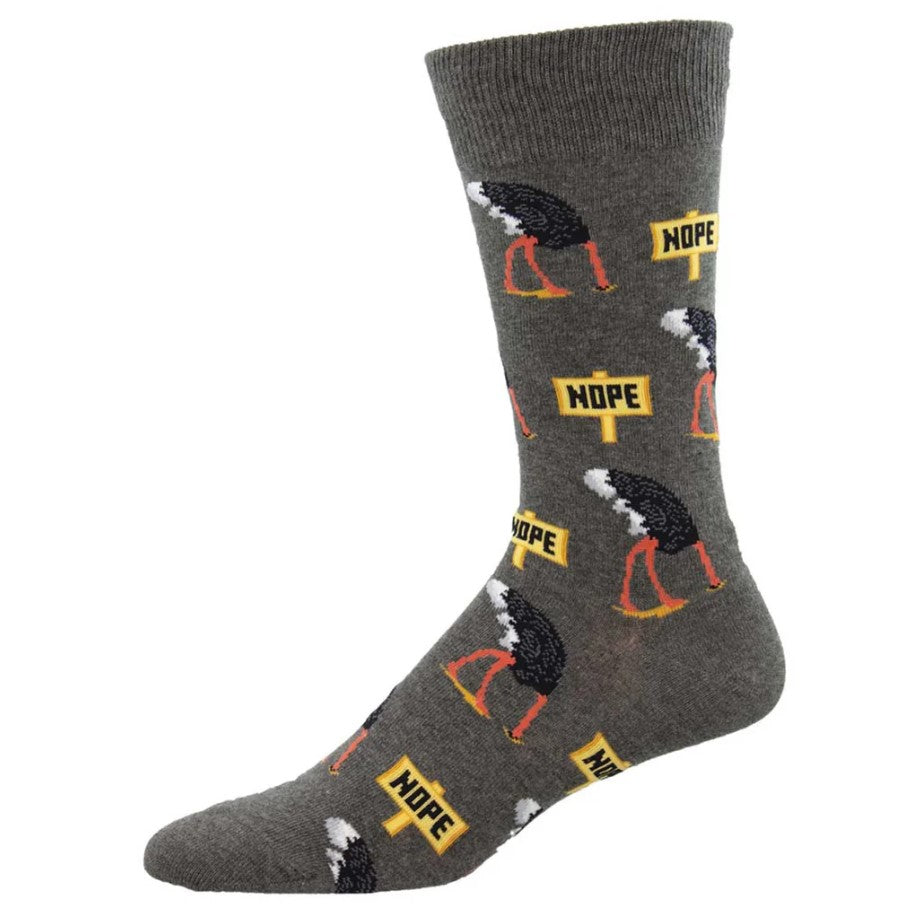 Men's Socks - Nope Grey