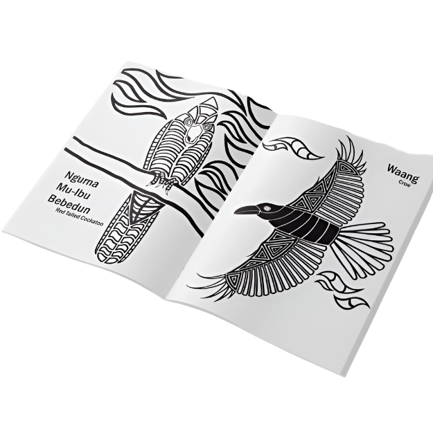 Dancing Wombat Colouring Book