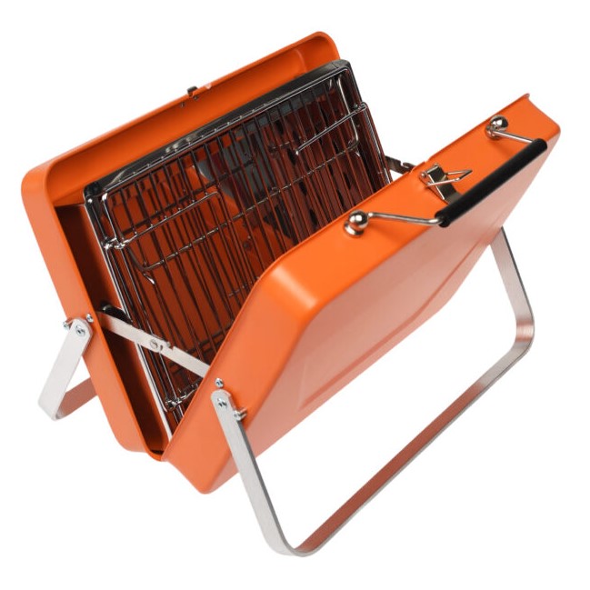 Portable Suitcase BBQ - Burnt Orange
