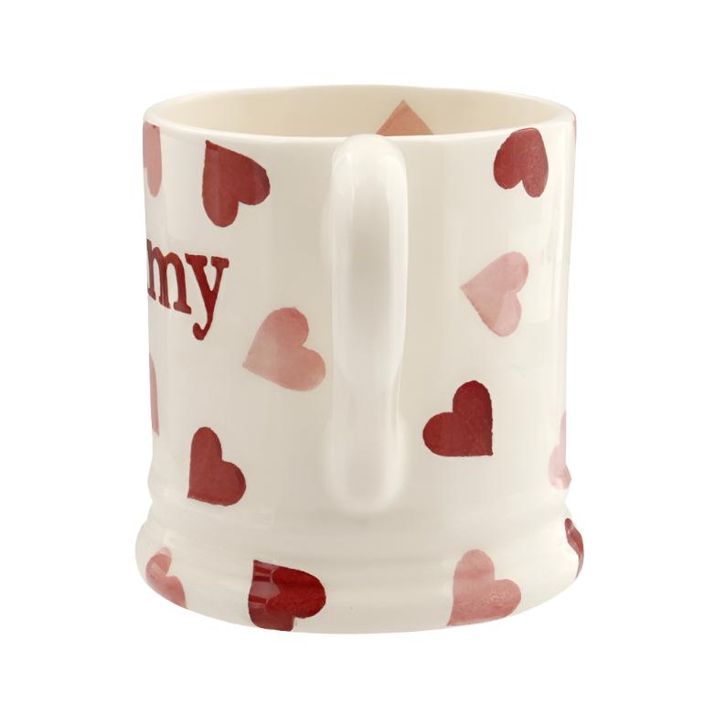 Half Pint Mug - Pink Hearts Mummy