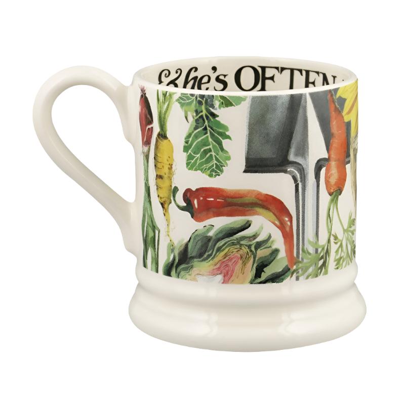 Half Pint Mug - Dad Loves His Garden
