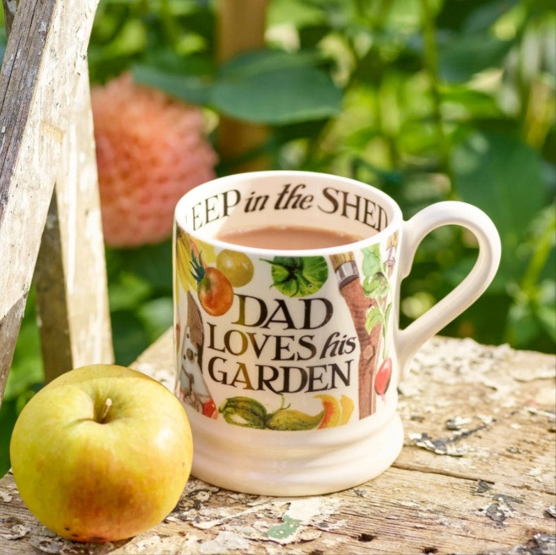 Half Pint Mug - Dad Loves His Garden