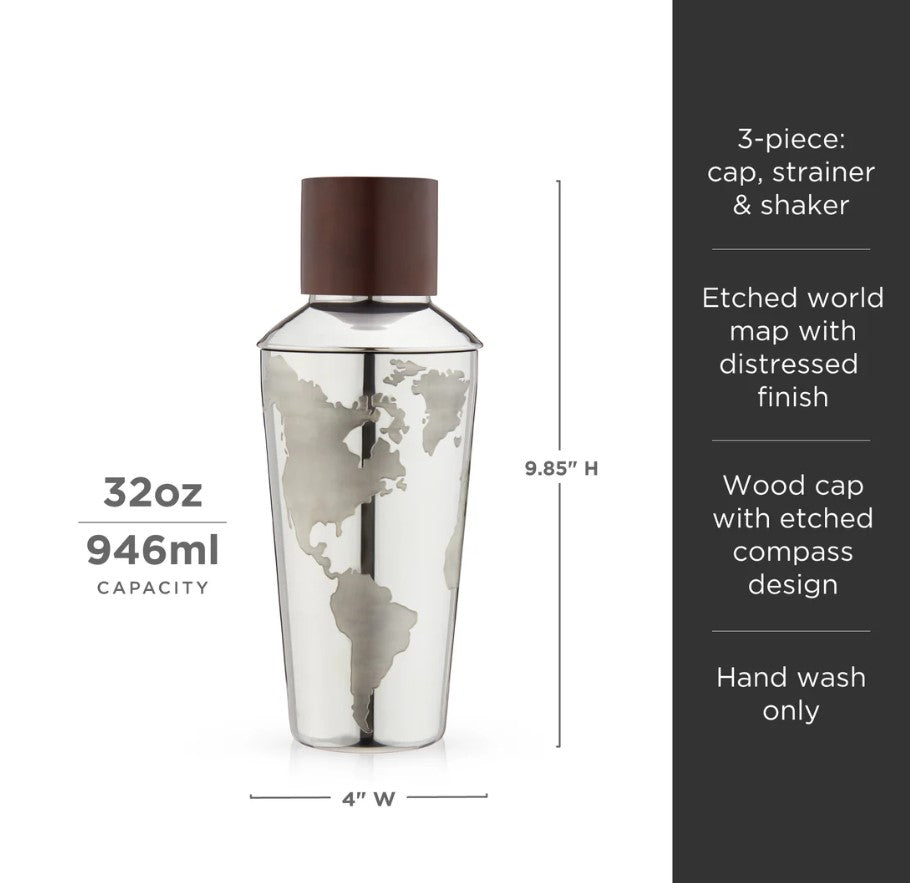 Globe Cocktail Shaker