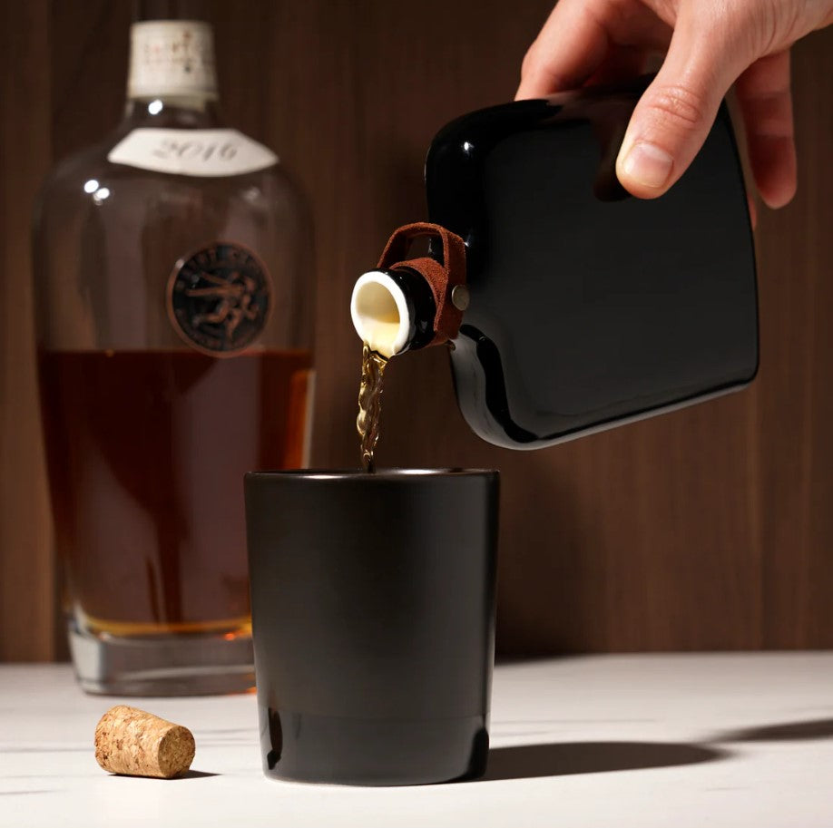 Nautilus Ceramic Flask