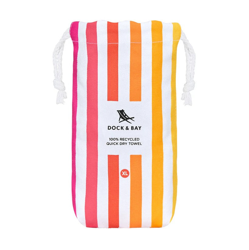 Dock & Bay Beach Towel XL - Peach Sunrise