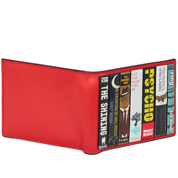 Men's Wallet - Library Horror, Black
