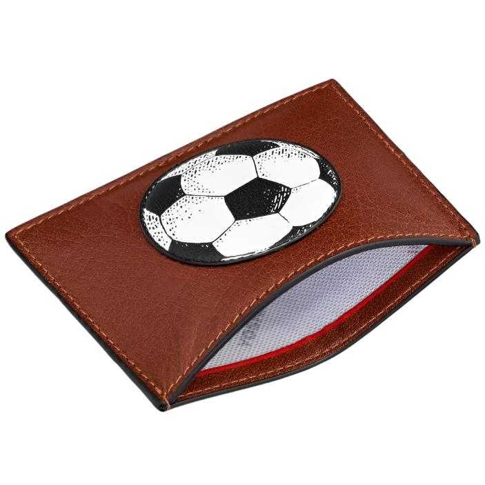 Card Holder - Football Brown