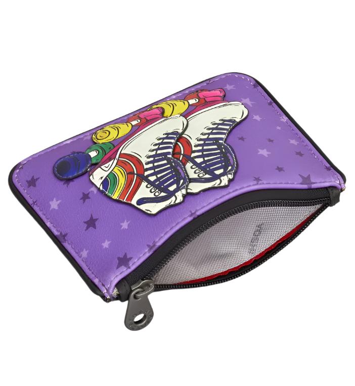 Zip Top Leather Purse Small - Let The Good Times Roll