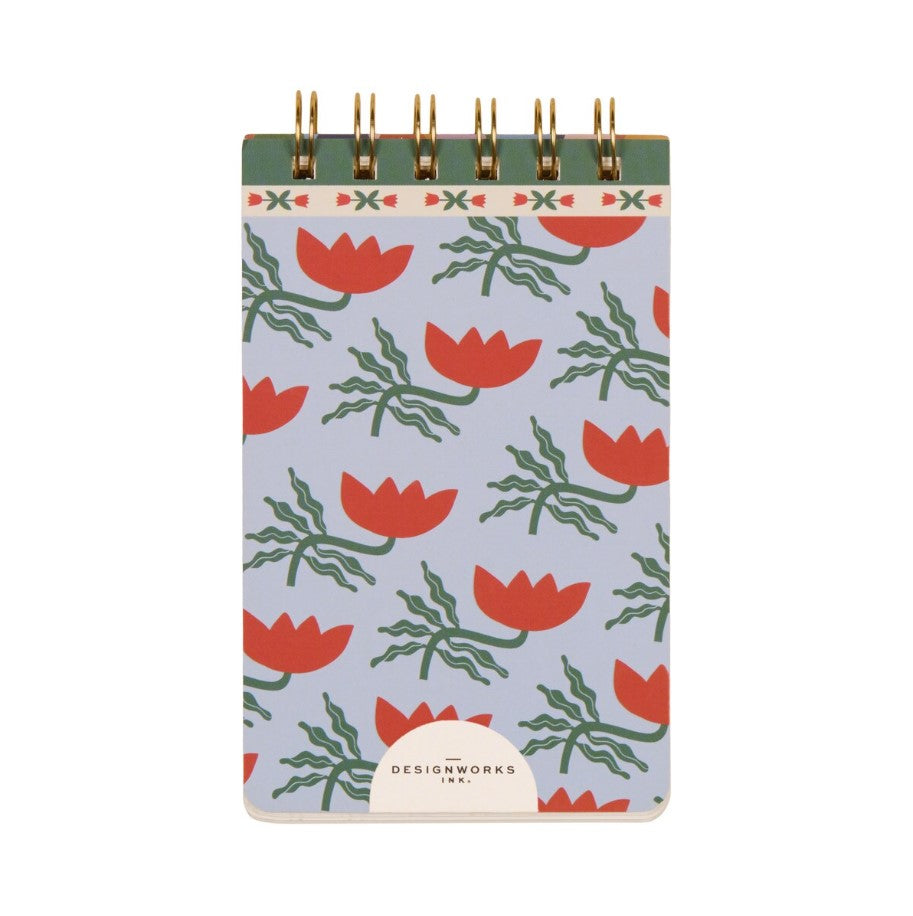 A Dopo Twin Wire Notepad - Flower