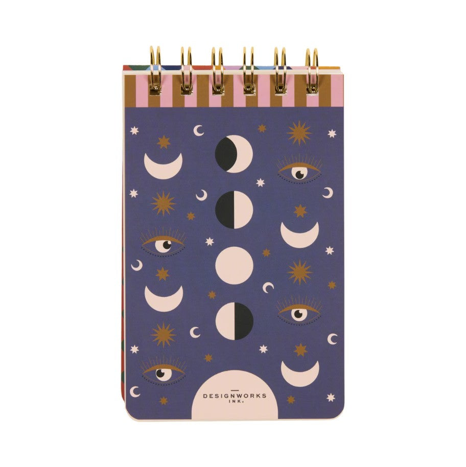 A Dopo Twin Wire Notepad - Moon Phases