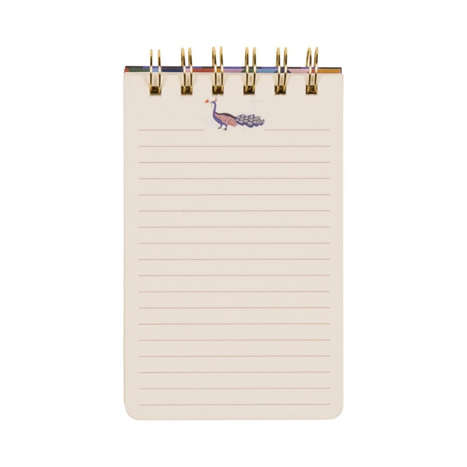 A Dopo Twin Wire Notepad - Peacock