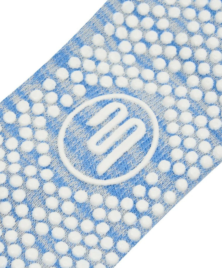 Classic Low Rise Grip Socks - Blue Heather