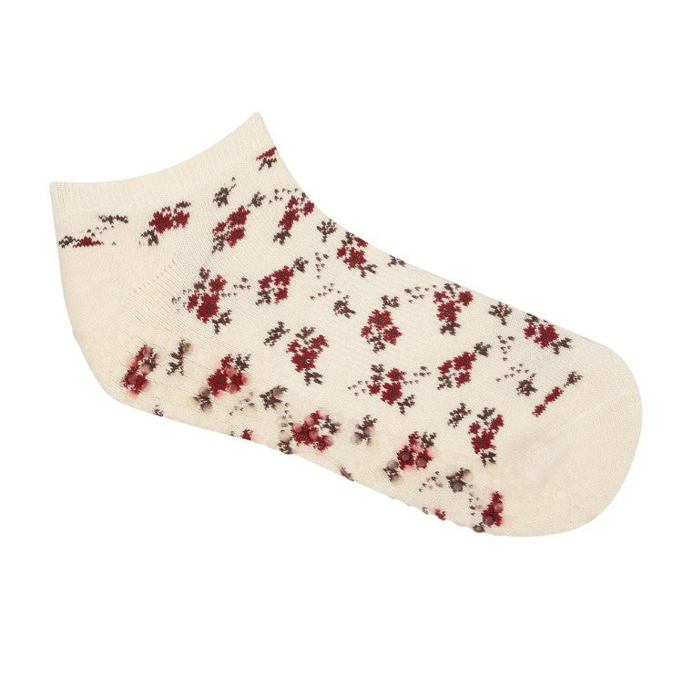 Classic Low Rise Grip Socks - Ditsy Floral