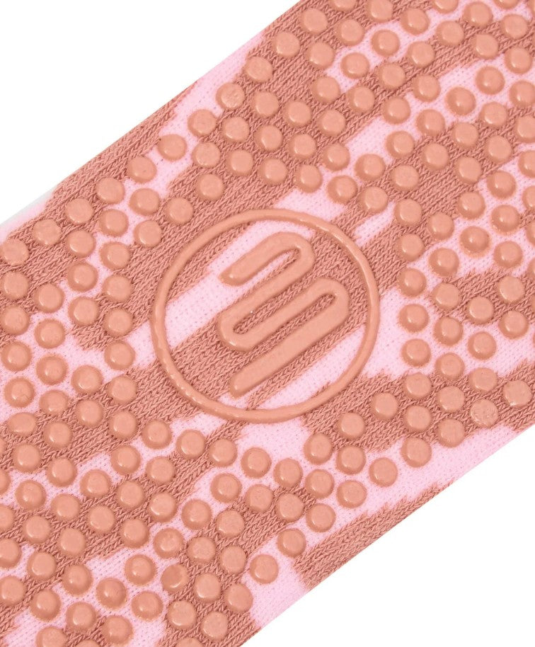 Classic Low Rise Grip Socks - Grapefruit Coral