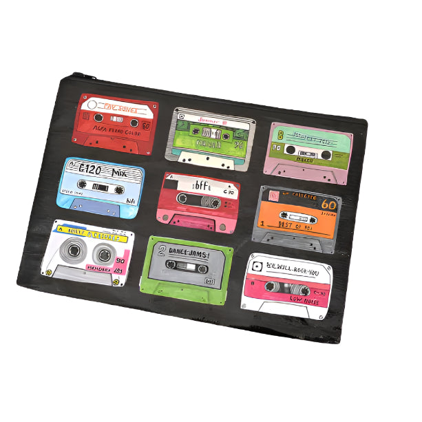 Blue Q Recycled Zipper Pouch Jumbo - Mixtape
