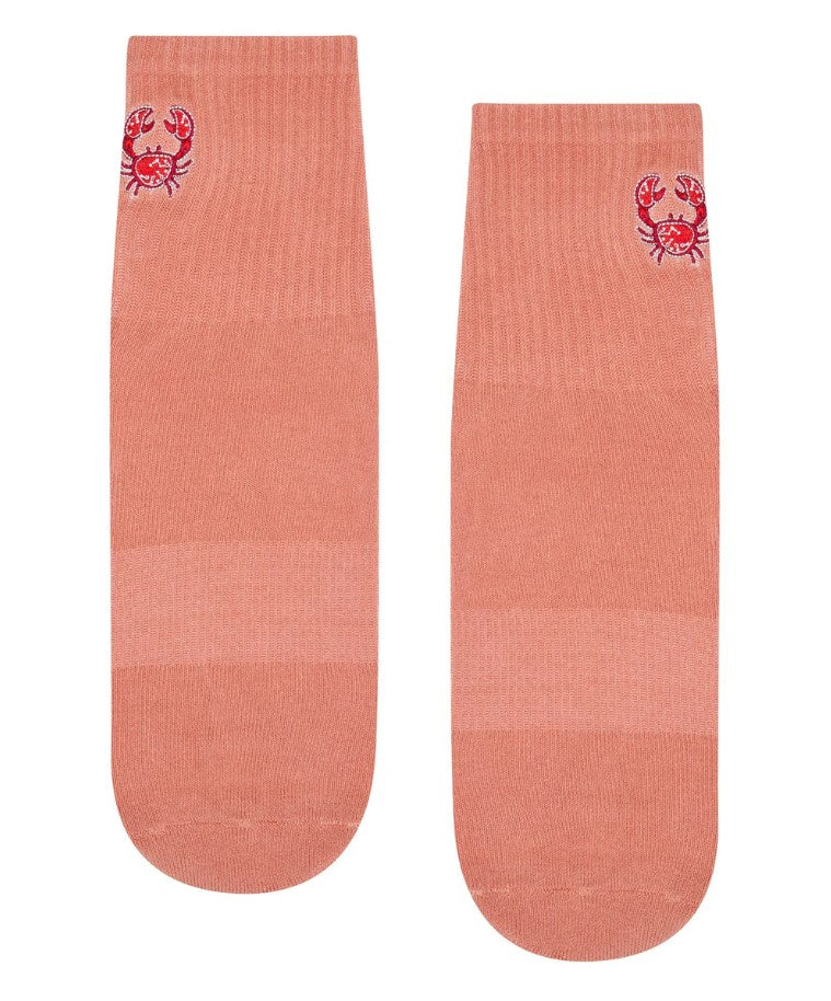 Crew Grip Socks - Crimson Crab