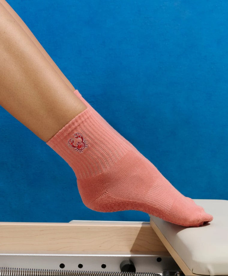 Crew Grip Socks - Crimson Crab