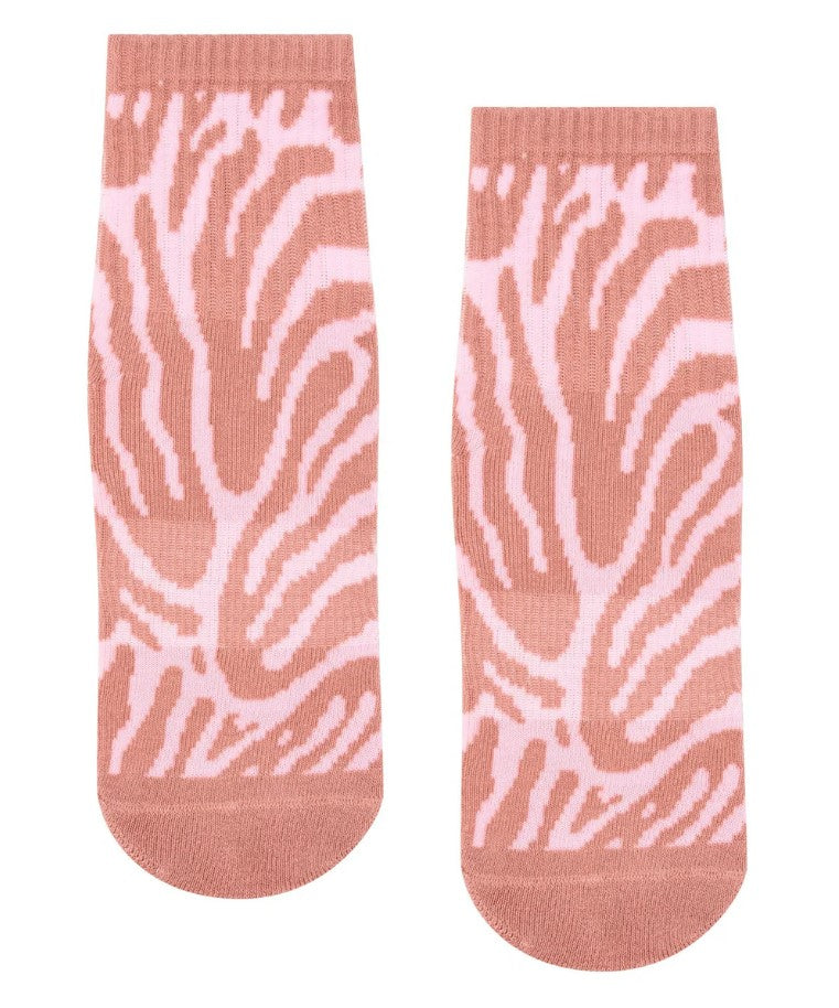 Crew Grip Socks - Grapefruit Coral