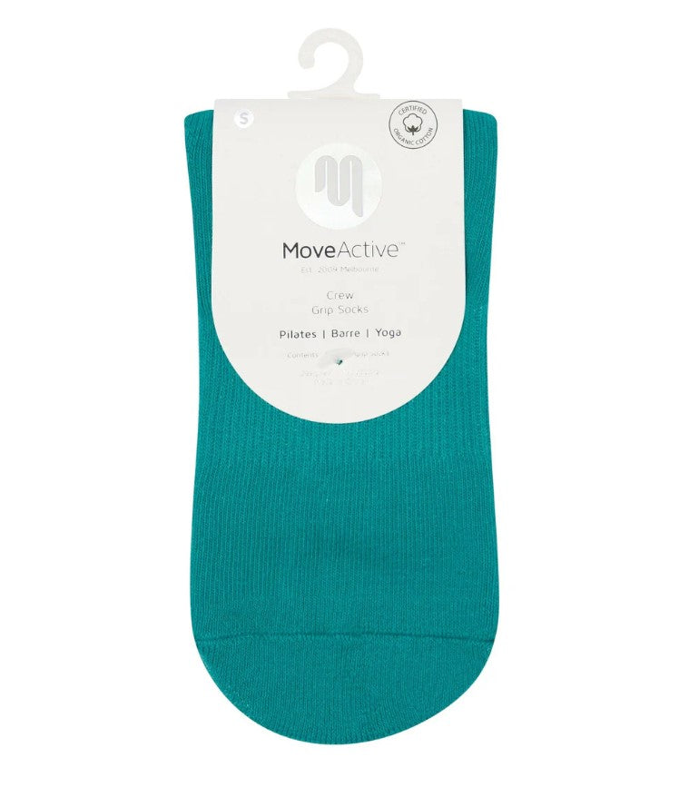 Crew Grip Socks - Tuscan Teal Stripe