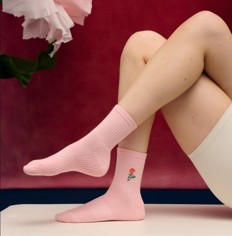 Crew Grip Socks - Vintage Rose Berry
