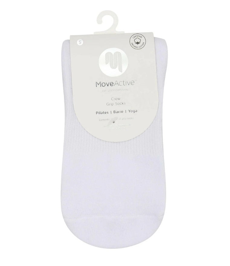 Crew Grip Socks - Vintage Rose White