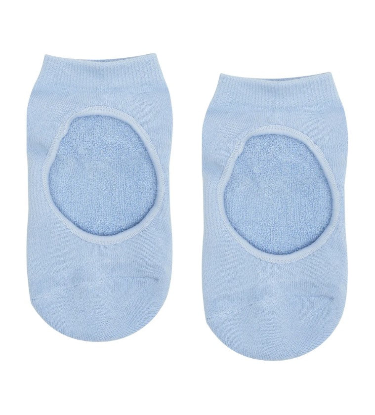 Slide On Grip Socks - Powder Blue