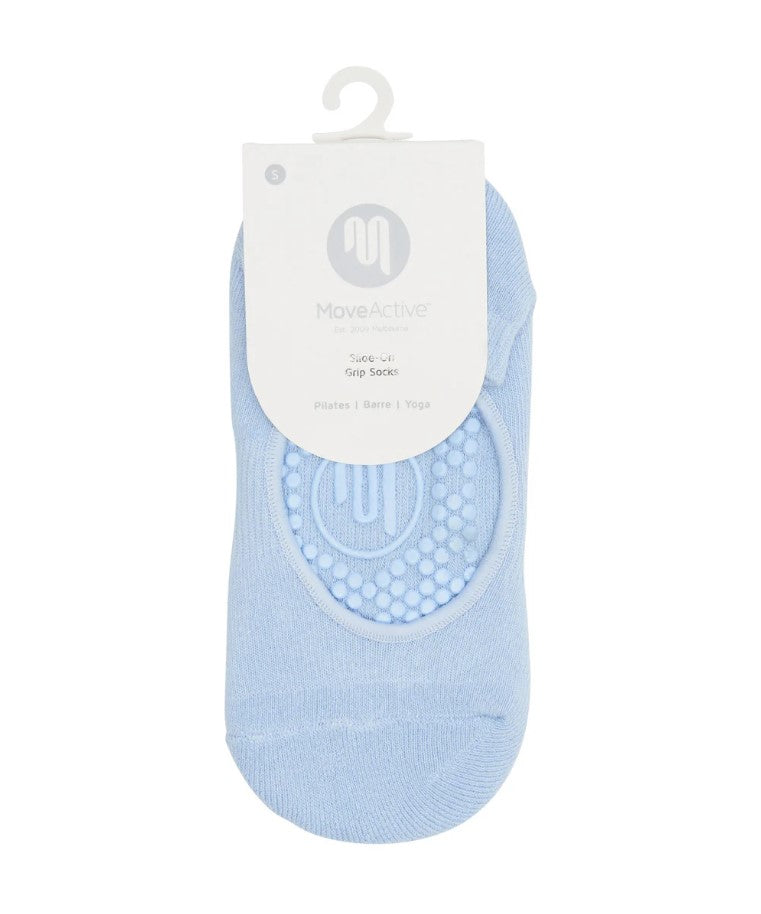 Slide On Grip Socks - Powder Blue