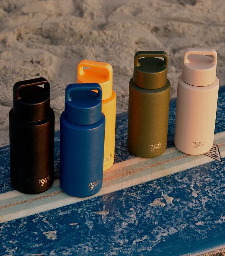 Ceramic Reusable Bottle With Grip Finish - Stone