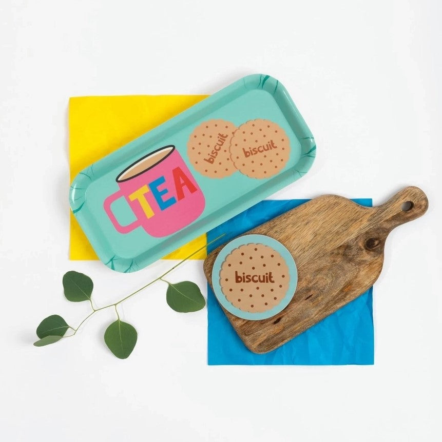 Tea & Biscuits Melamine Tray