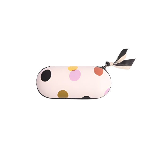 CG Zip Around Glasses Case - Pale Pink Dotty