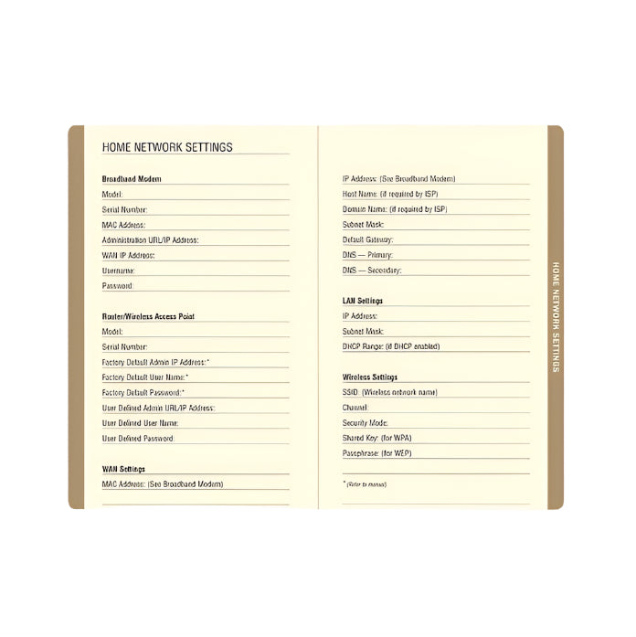 Watercolor Sunset Internet Address & Password Logbook