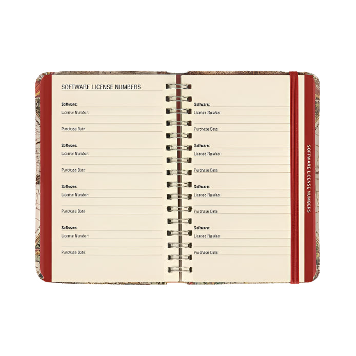 Old World Internet Address & Password Logbook