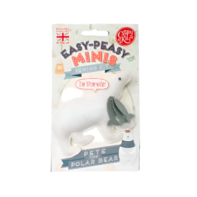 Easy Peasy Minis Sewing Kit - Pete the Polar Bear