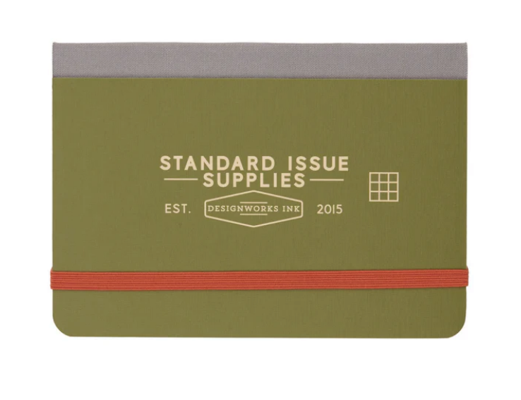 Standard Issue Pocket Journal - Army Green + Chili