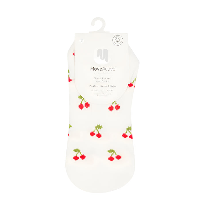 Classic Low Rise Grip Socks - Cherry Pop